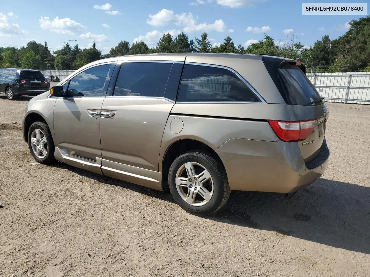 2012 Honda Odyssey Touring VIN: 5FNRL5H92CB078400 Lot: 63034865