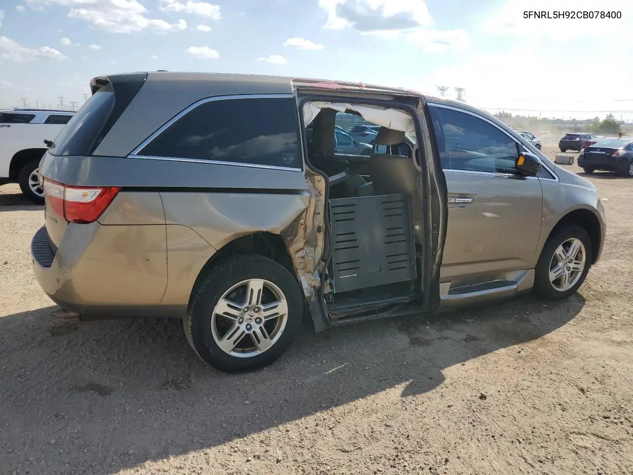 2012 Honda Odyssey Touring VIN: 5FNRL5H92CB078400 Lot: 63034865