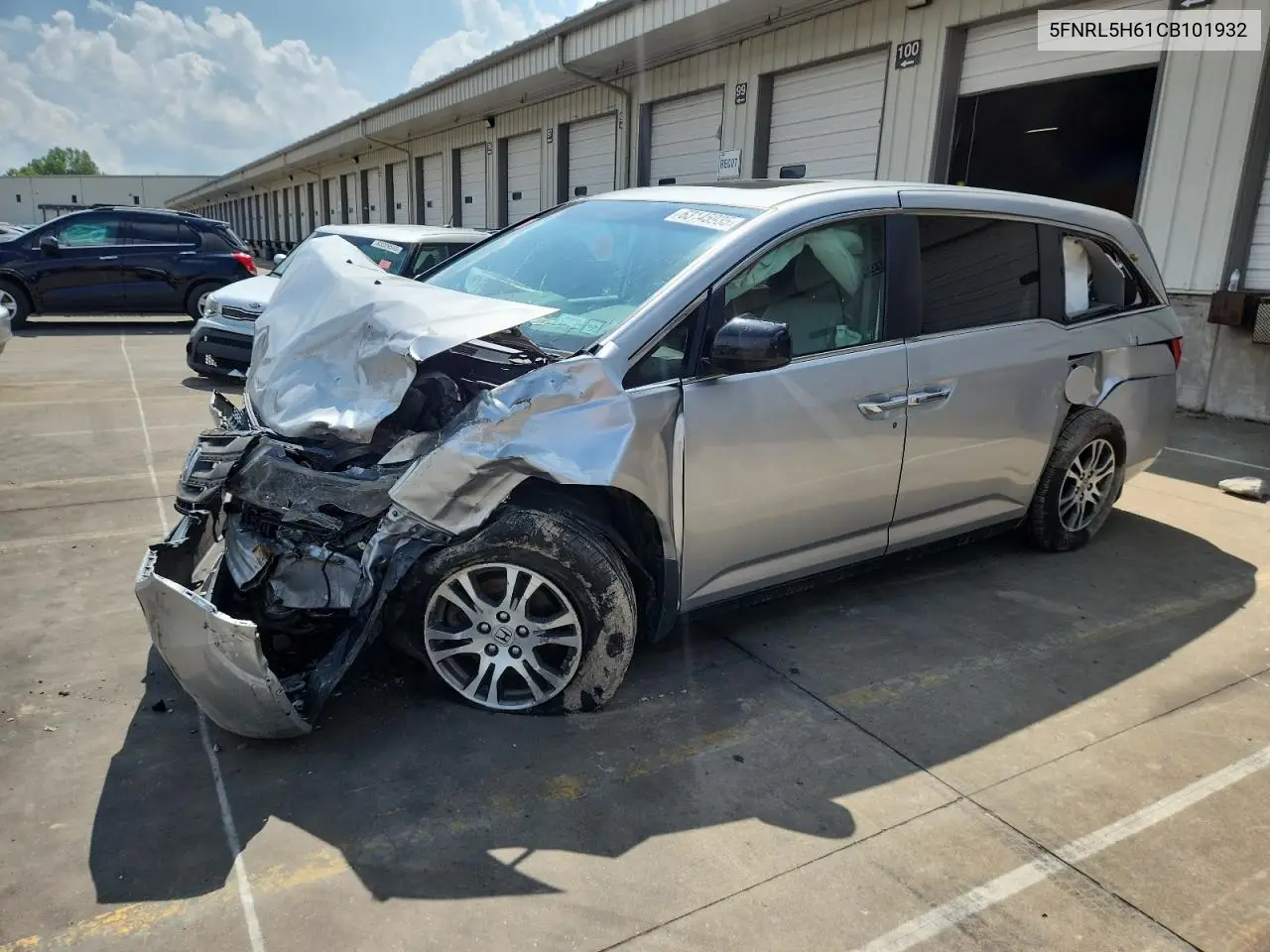 2012 Honda Odyssey Exl VIN: 5FNRL5H61CB101932 Lot: 63145935