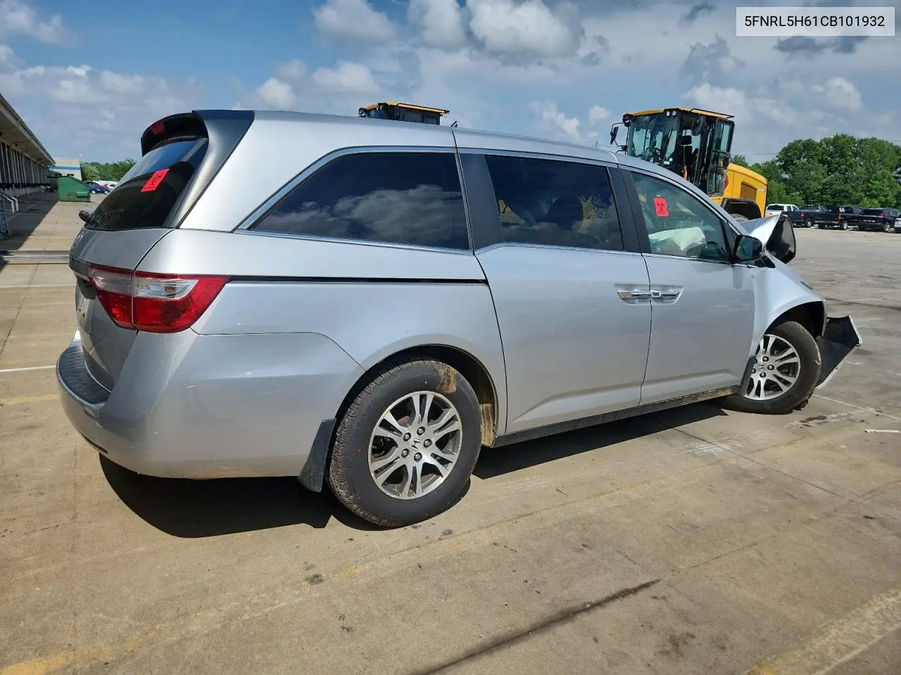 2012 Honda Odyssey Exl VIN: 5FNRL5H61CB101932 Lot: 63145935