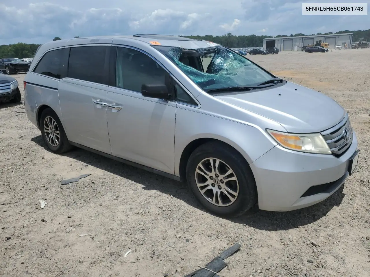 2012 Honda Odyssey Exl VIN: 5FNRL5H65CB061743 Lot: 63264275