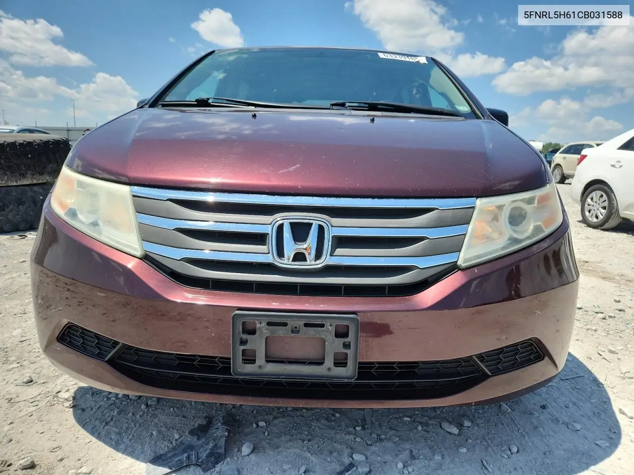 2012 Honda Odyssey Exl VIN: 5FNRL5H61CB031588 Lot: 63339185