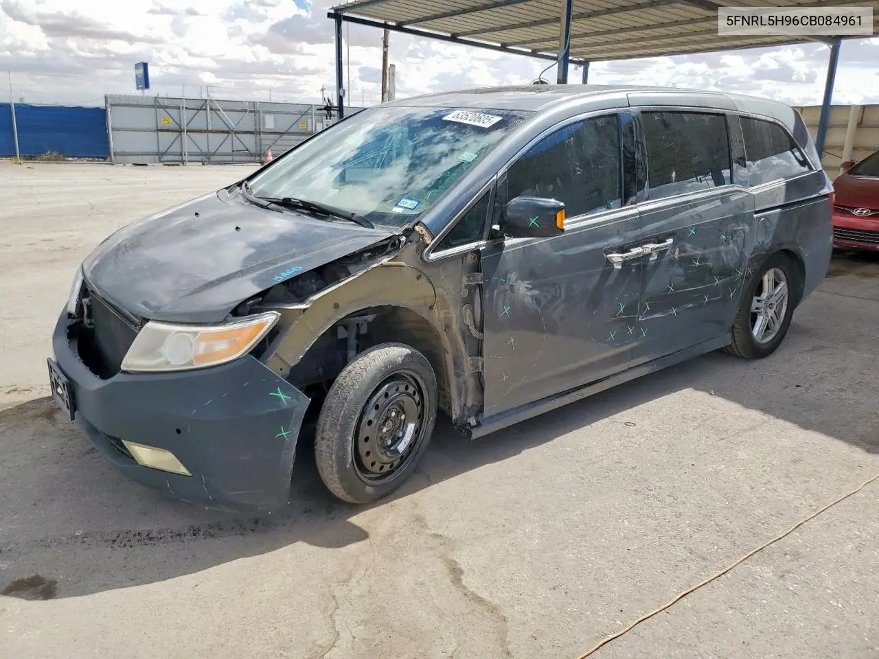 2012 Honda Odyssey Touring VIN: 5FNRL5H96CB084961 Lot: 63520605