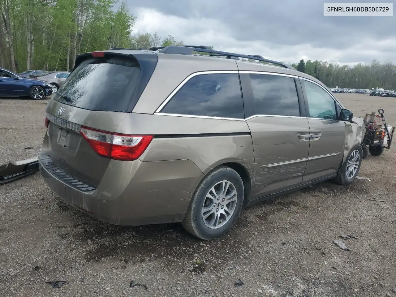 2013 Honda Odyssey Exl VIN: 5FNRL5H60DB506729 Lot: 56005345