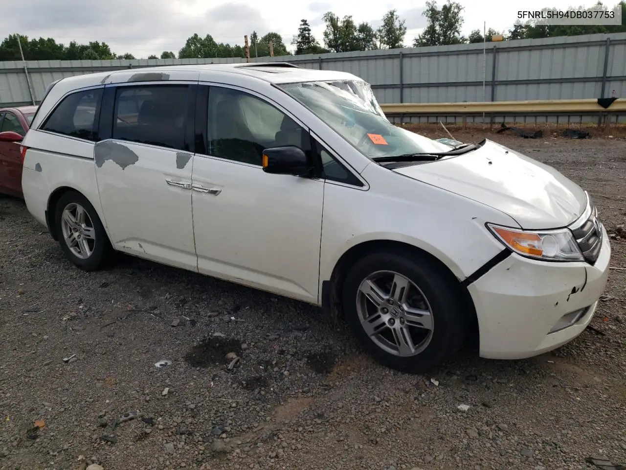 2013 Honda Odyssey Touring VIN: 5FNRL5H94DB037753 Lot: 62815415