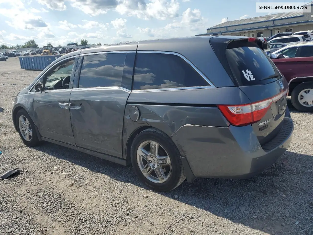 2013 Honda Odyssey Touring VIN: 5FNRL5H95DB069739 Lot: 63087115
