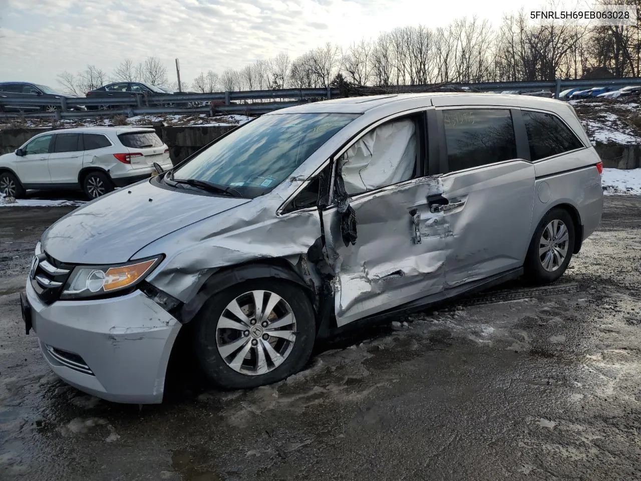 2014 Honda Odyssey Exl VIN: 5FNRL5H69EB063028 Lot: 43431935