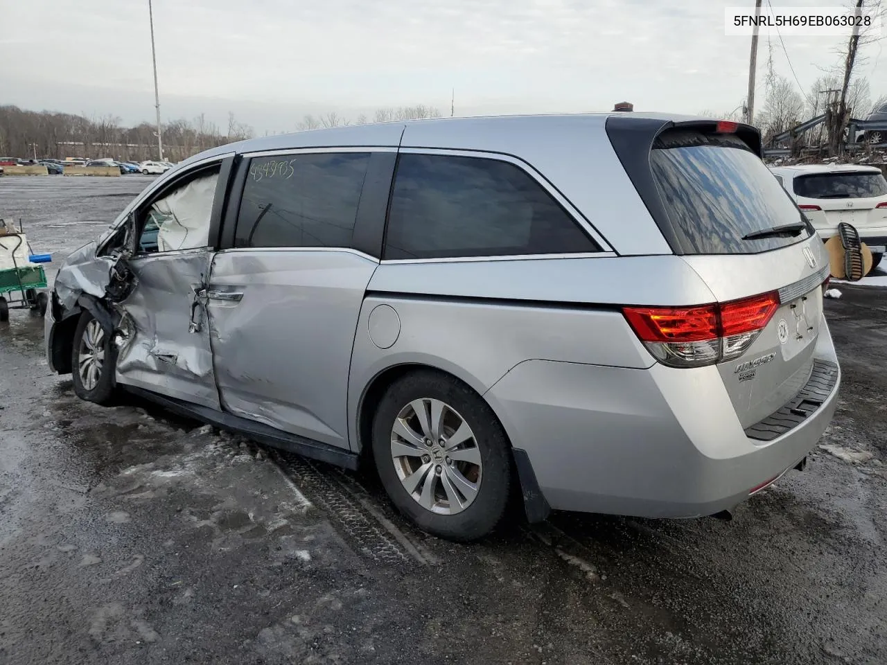 2014 Honda Odyssey Exl VIN: 5FNRL5H69EB063028 Lot: 43431935