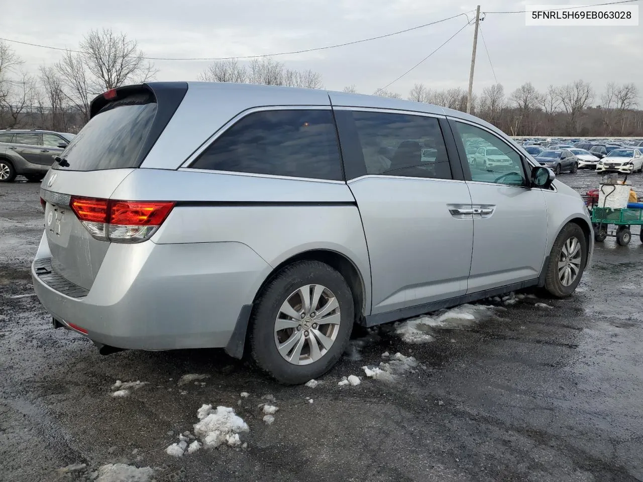 2014 Honda Odyssey Exl VIN: 5FNRL5H69EB063028 Lot: 43431935