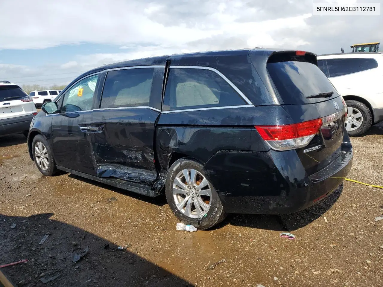 2014 Honda Odyssey Exl VIN: 5FNRL5H62EB112781 Lot: 55053255