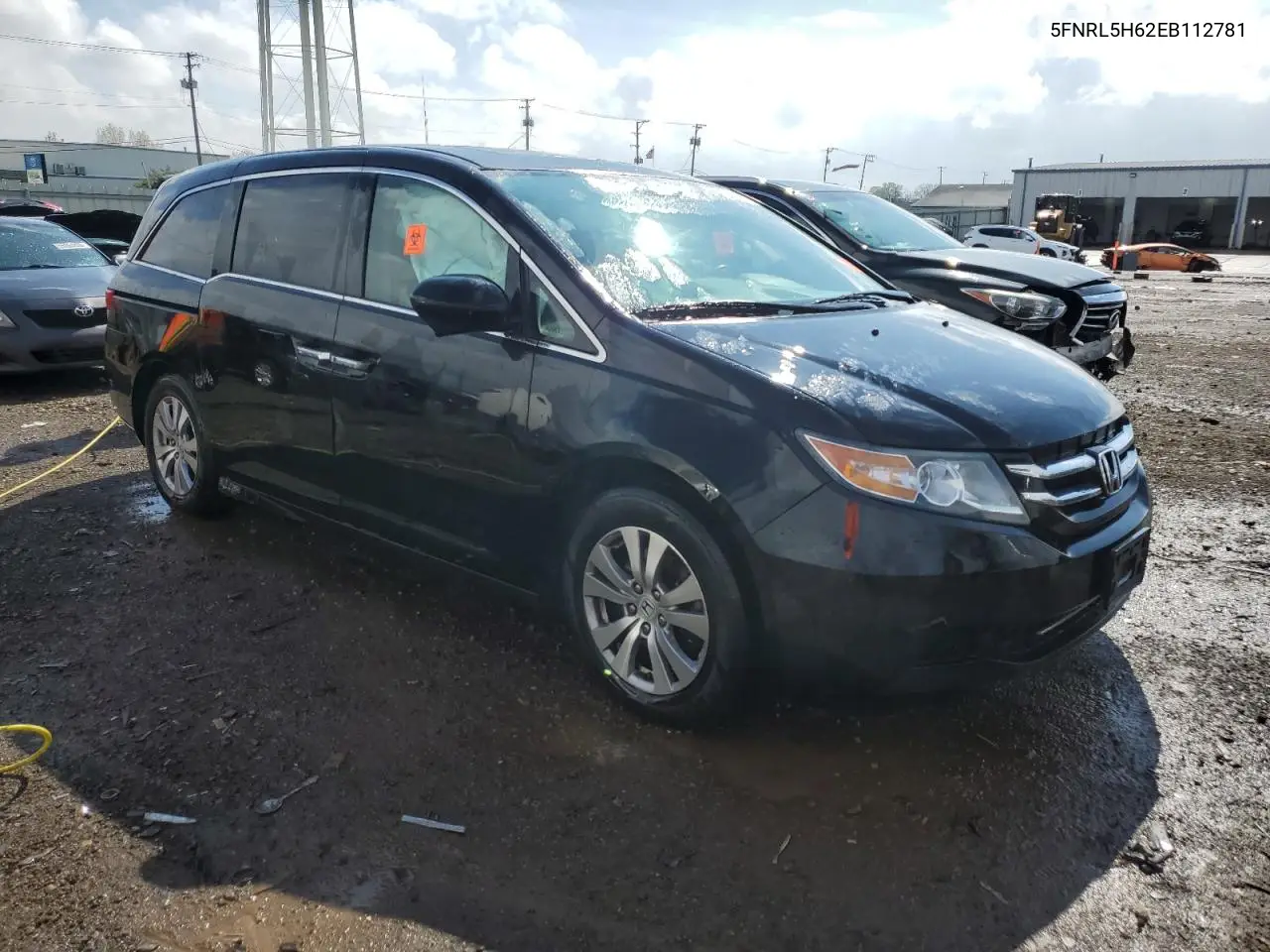 2014 Honda Odyssey Exl VIN: 5FNRL5H62EB112781 Lot: 55053255