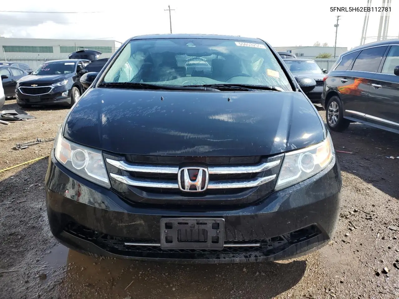 2014 Honda Odyssey Exl VIN: 5FNRL5H62EB112781 Lot: 55053255