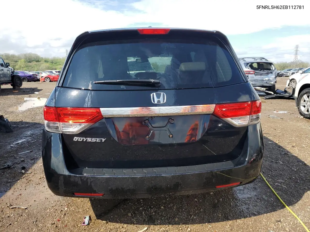 2014 Honda Odyssey Exl VIN: 5FNRL5H62EB112781 Lot: 55053255