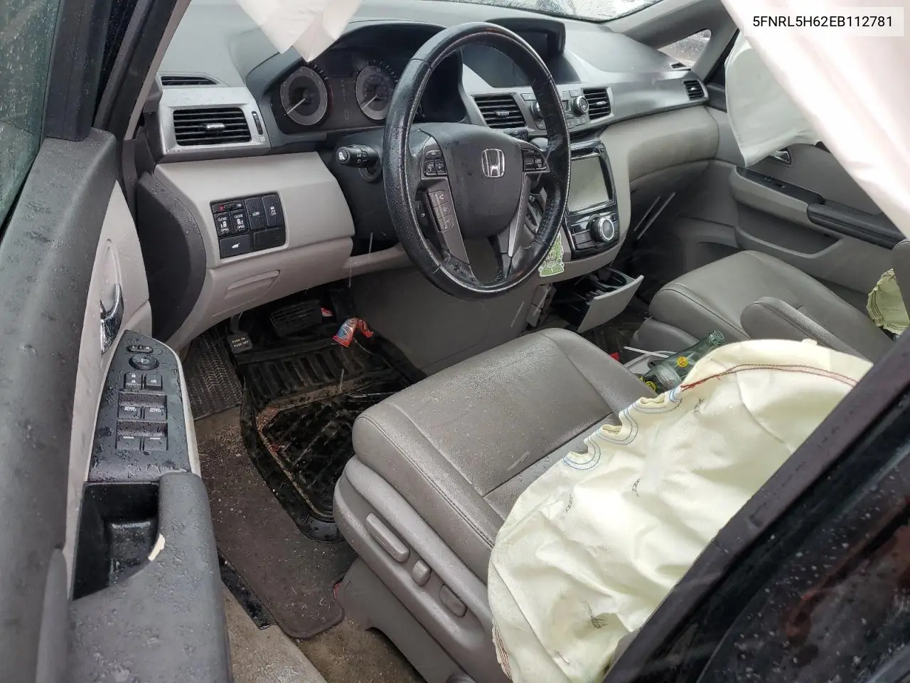 2014 Honda Odyssey Exl VIN: 5FNRL5H62EB112781 Lot: 55053255