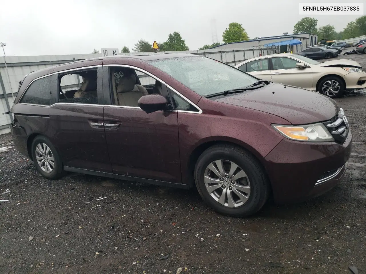 2014 Honda Odyssey Exl VIN: 5FNRL5H67EB037835 Lot: 56702975
