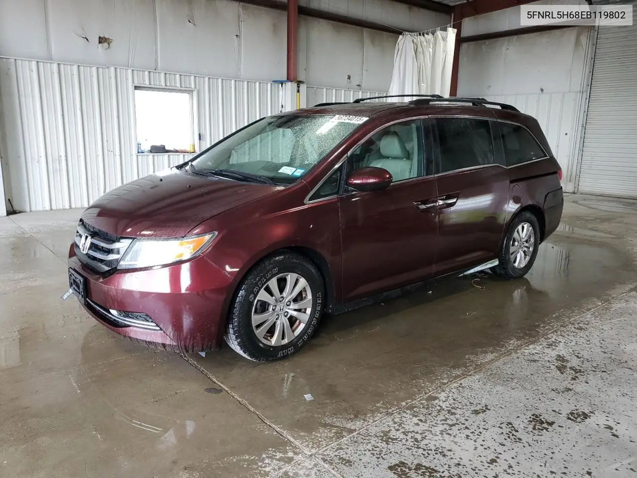 2014 Honda Odyssey Exl VIN: 5FNRL5H68EB119802 Lot: 56734015