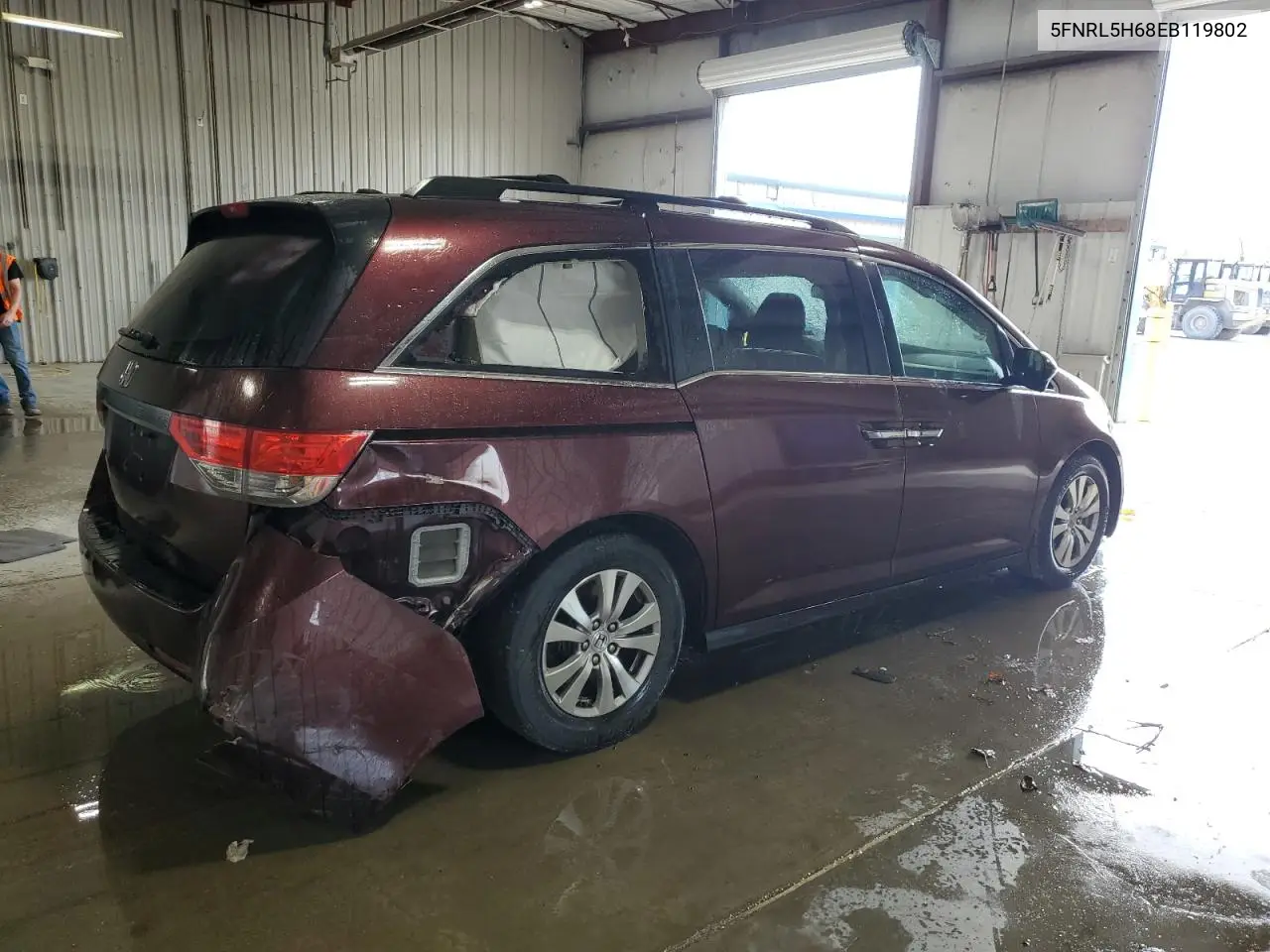 2014 Honda Odyssey Exl VIN: 5FNRL5H68EB119802 Lot: 56734015