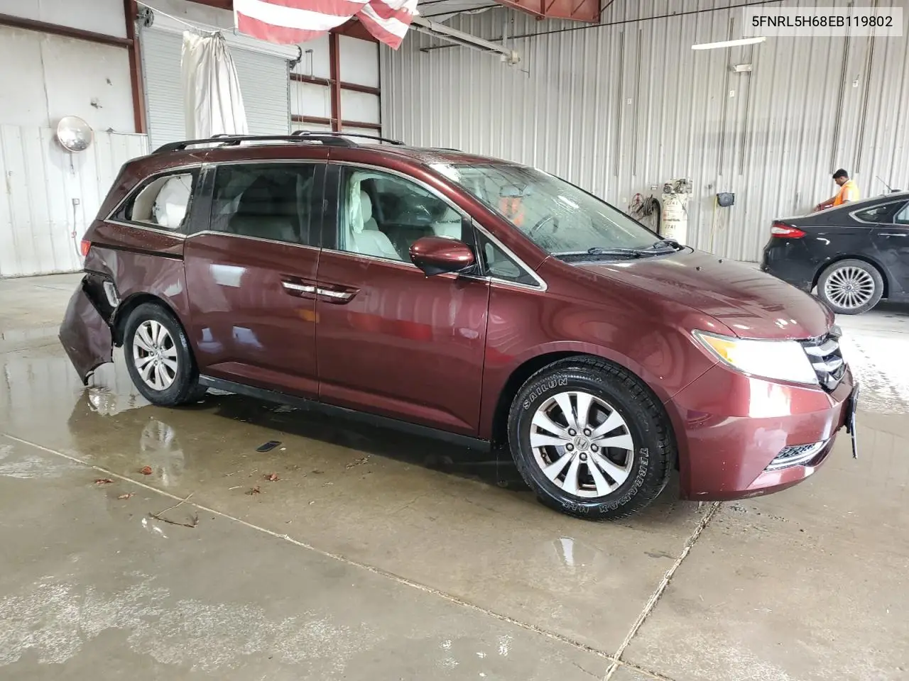 2014 Honda Odyssey Exl VIN: 5FNRL5H68EB119802 Lot: 56734015