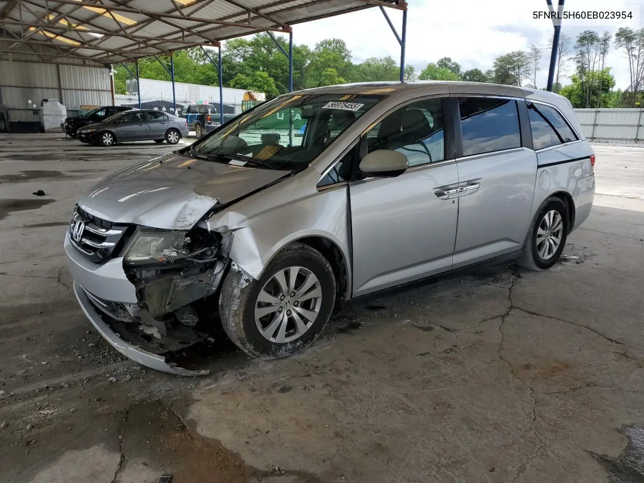 2014 Honda Odyssey Exl VIN: 5FNRL5H60EB023954 Lot: 56975455