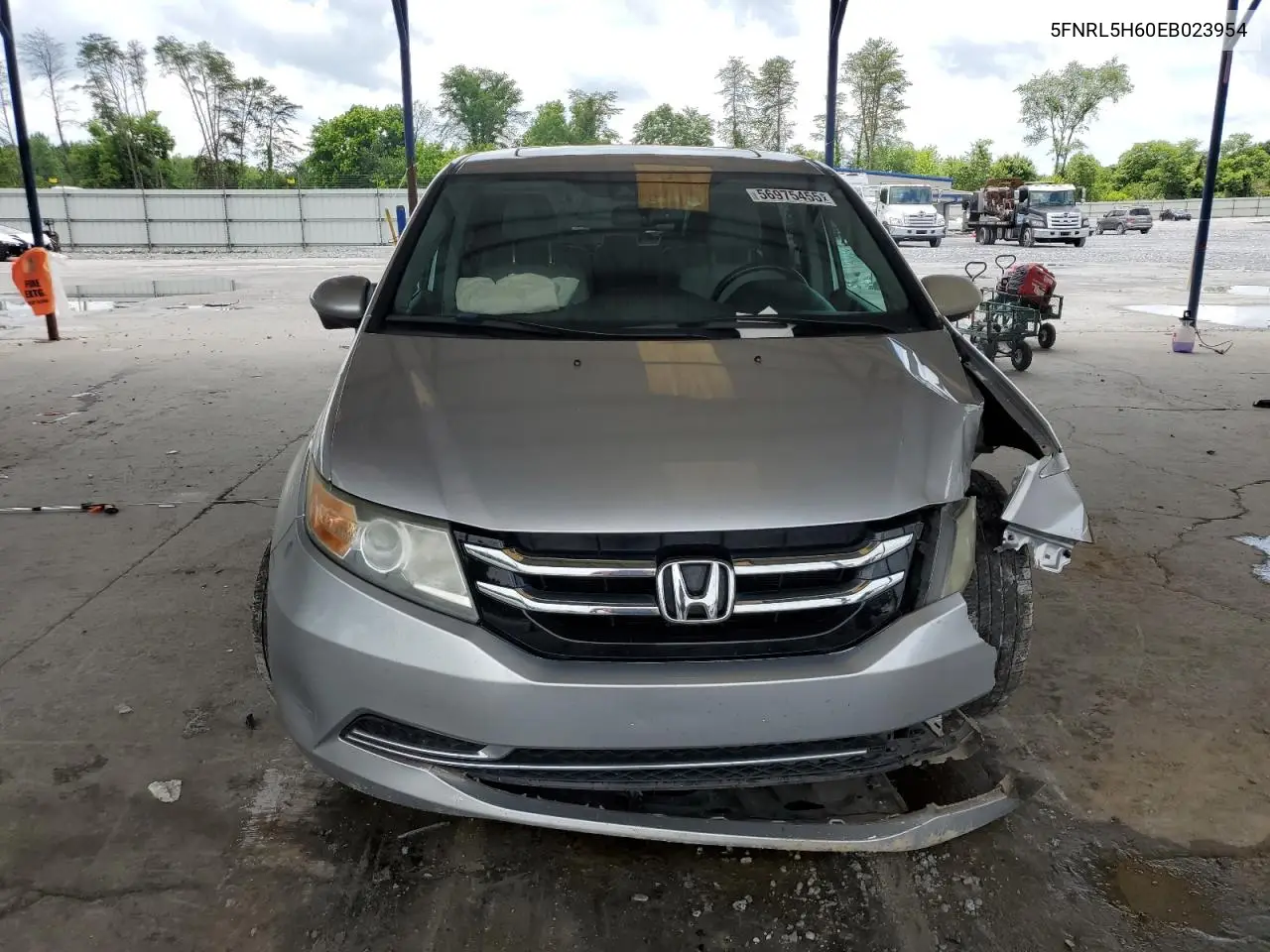 2014 Honda Odyssey Exl VIN: 5FNRL5H60EB023954 Lot: 56975455