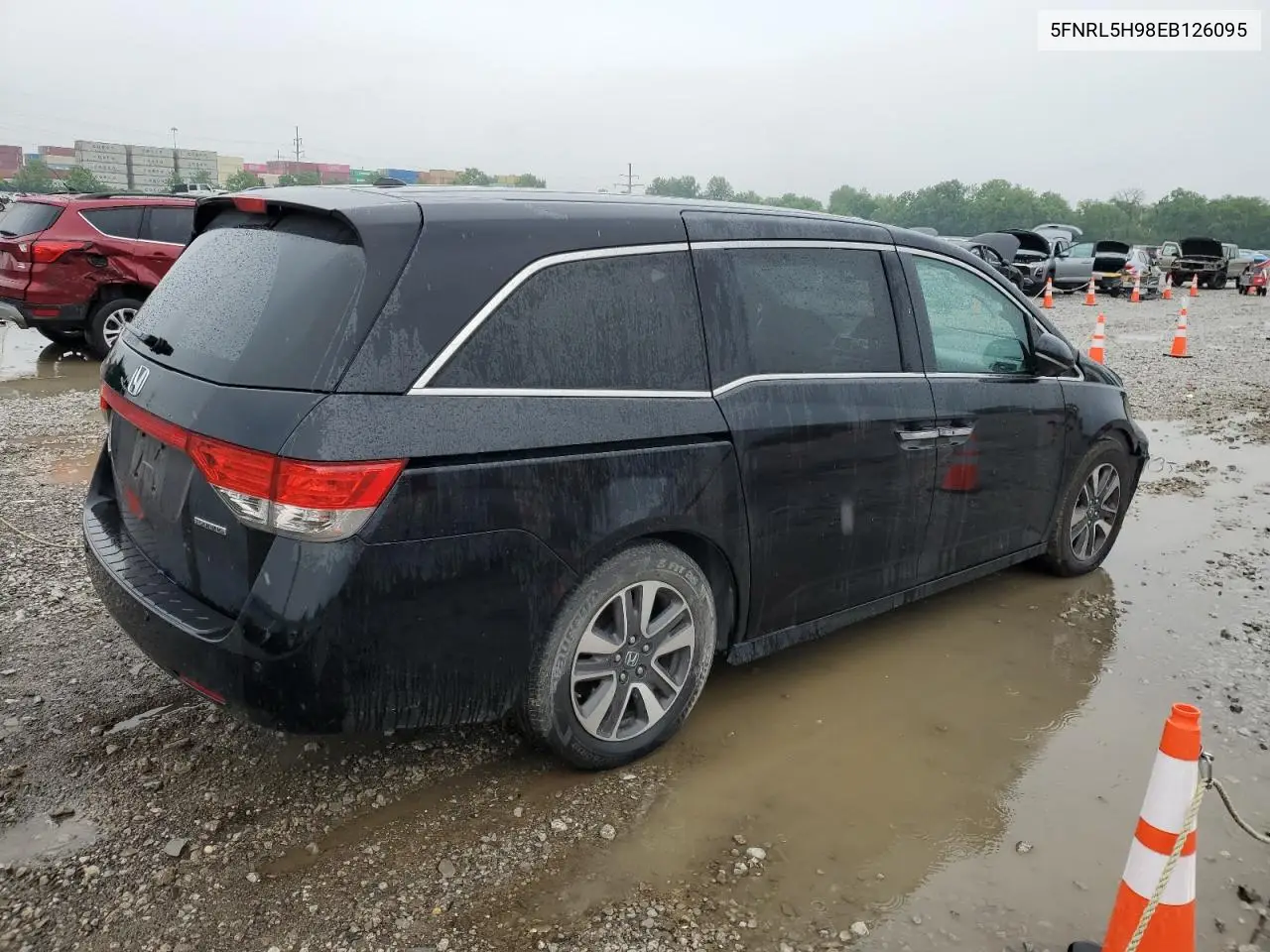 2014 Honda Odyssey Touring VIN: 5FNRL5H98EB126095 Lot: 58762395