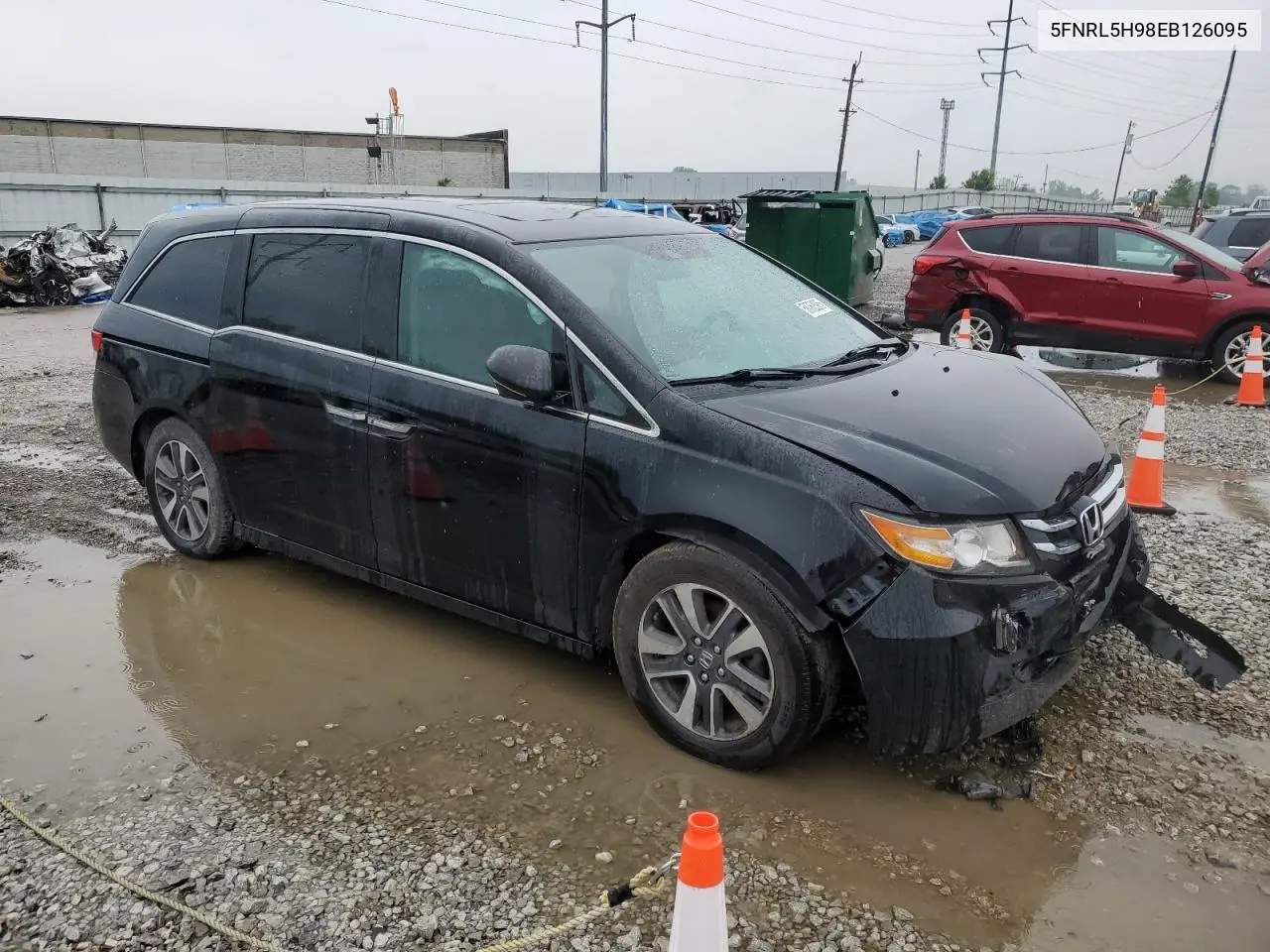 2014 Honda Odyssey Touring VIN: 5FNRL5H98EB126095 Lot: 58762395