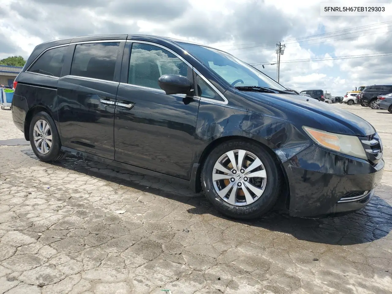 2014 Honda Odyssey Exl VIN: 5FNRL5H67EB129303 Lot: 59276445
