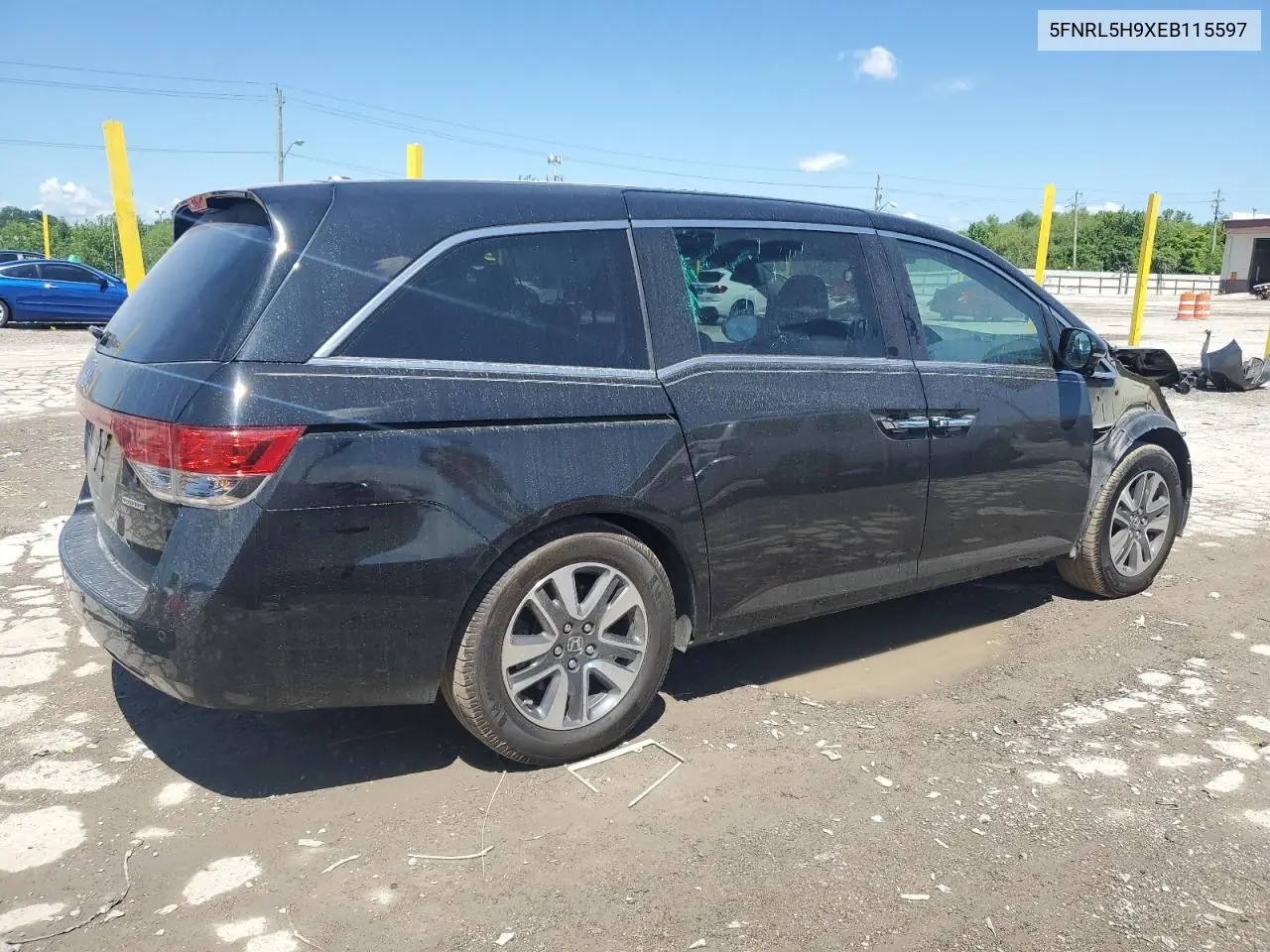 2014 Honda Odyssey Touring VIN: 5FNRL5H9XEB115597 Lot: 62664675