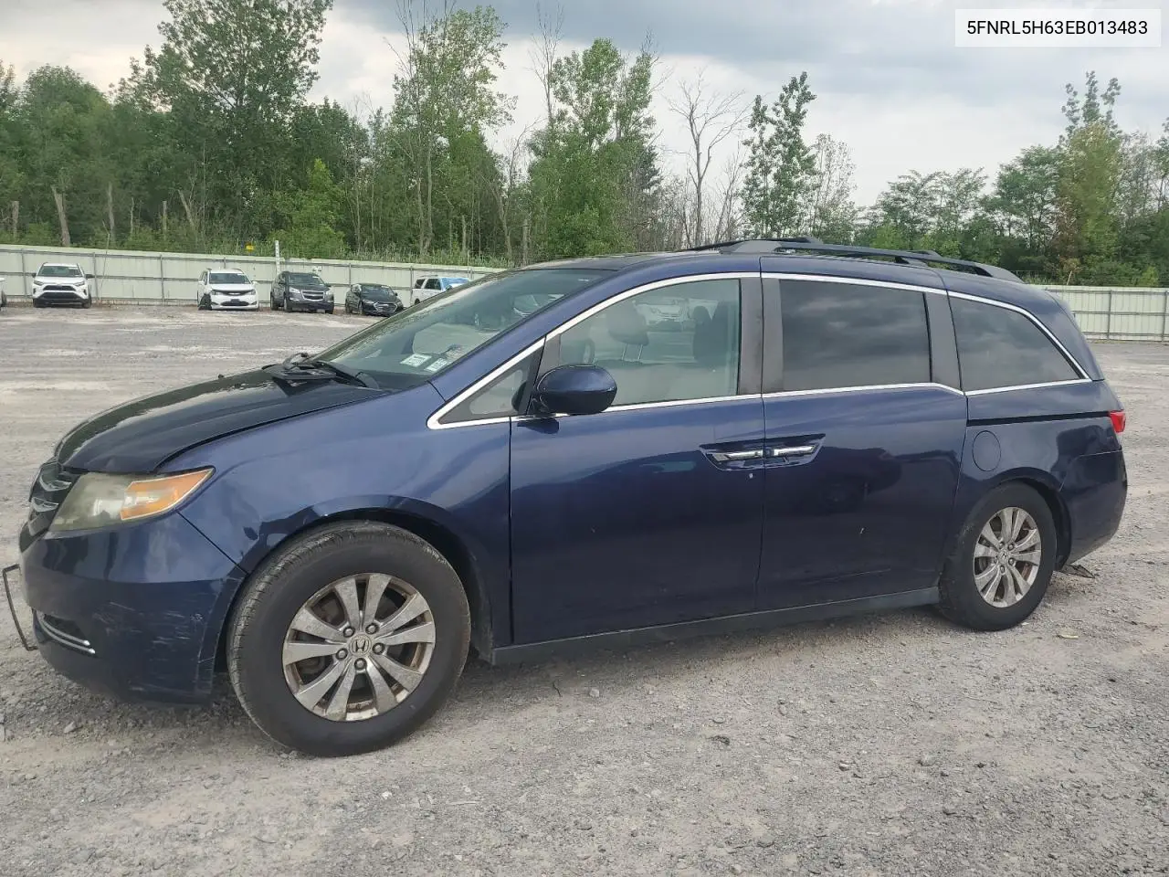 2014 Honda Odyssey Exl VIN: 5FNRL5H63EB013483 Lot: 63002435