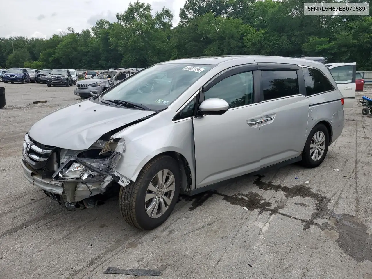 5fnrl5h67eb070589 5FNRL5H67EB070589 2014 Honda Odyssey Exl