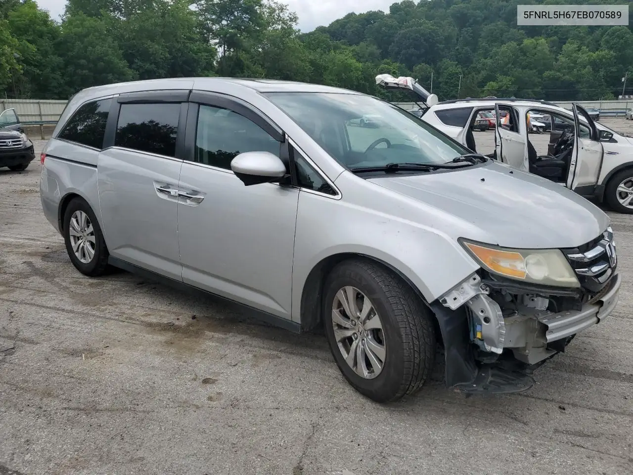 5fnrl5h67eb070589 5FNRL5H67EB070589 2014 Honda Odyssey Exl