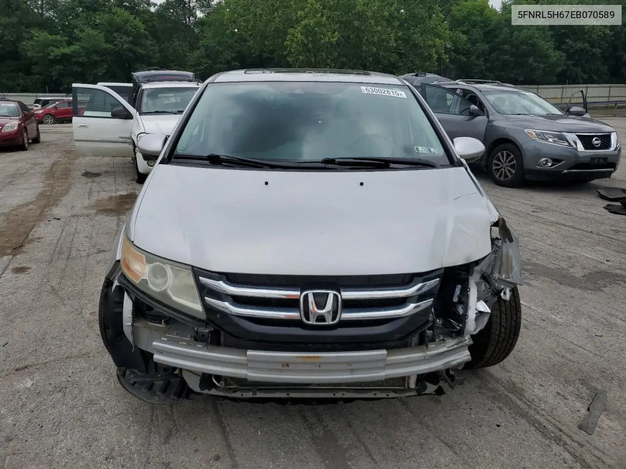 5fnrl5h67eb070589 5FNRL5H67EB070589 2014 Honda Odyssey Exl