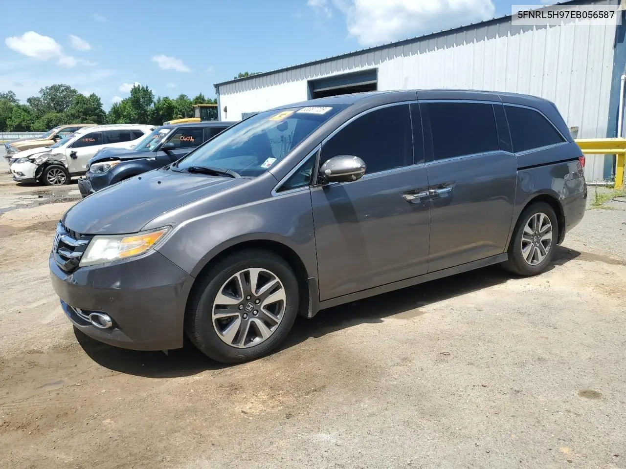 2014 Honda Odyssey Touring VIN: 5FNRL5H97EB056587 Lot: 63087725