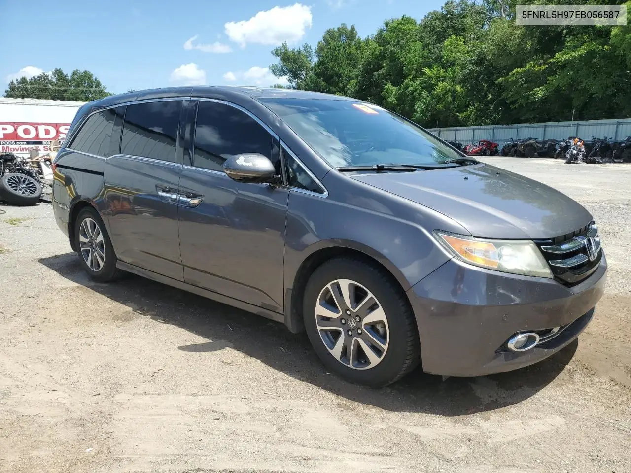 2014 Honda Odyssey Touring VIN: 5FNRL5H97EB056587 Lot: 63087725