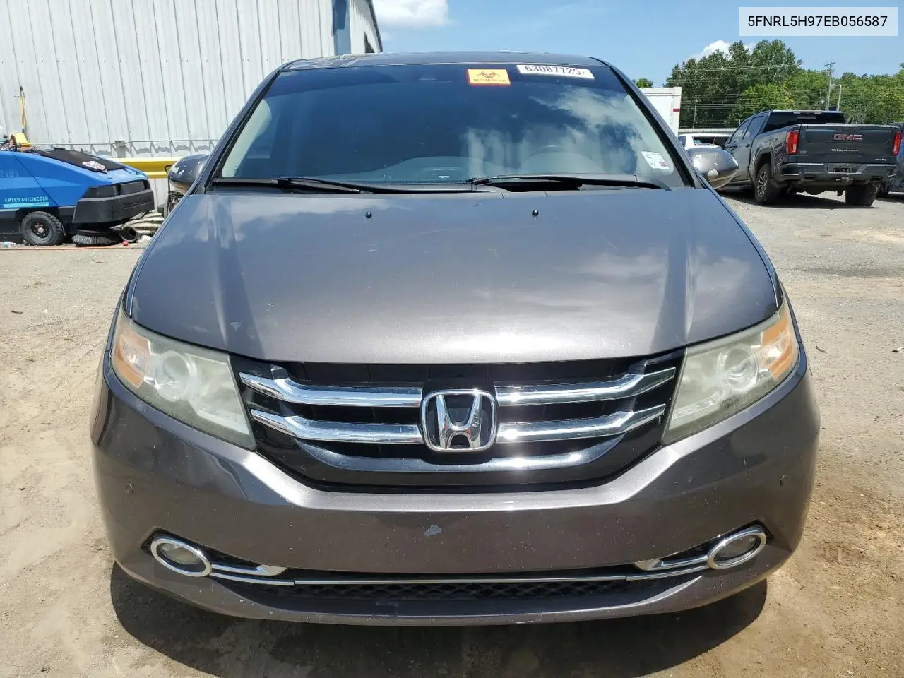 2014 Honda Odyssey Touring VIN: 5FNRL5H97EB056587 Lot: 63087725