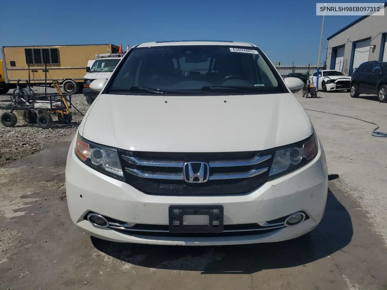 2014 Honda Odyssey Touring VIN: 5FNRL5H98EB097312 Lot: 63094865