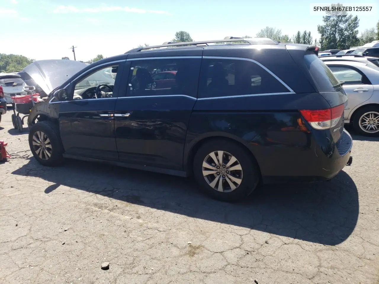 2014 Honda Odyssey Exl VIN: 5FNRL5H67EB125557 Lot: 63095495