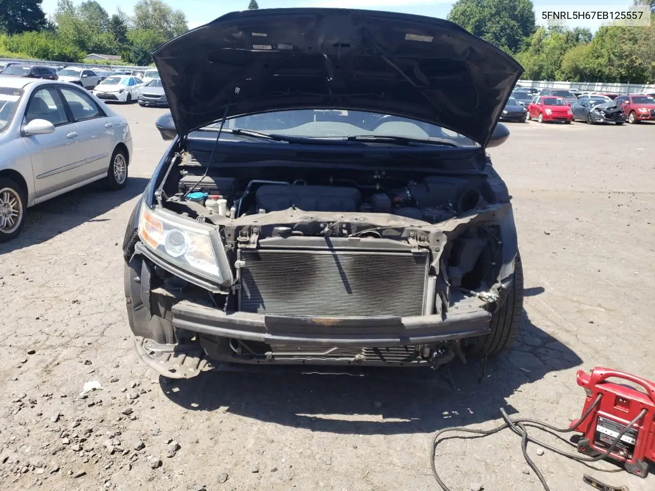 2014 Honda Odyssey Exl VIN: 5FNRL5H67EB125557 Lot: 63095495