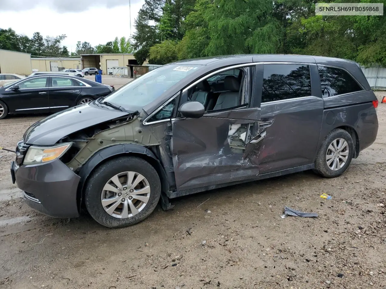 2015 Honda Odyssey Exl VIN: 5FNRL5H69FB059868 Lot: 56237765