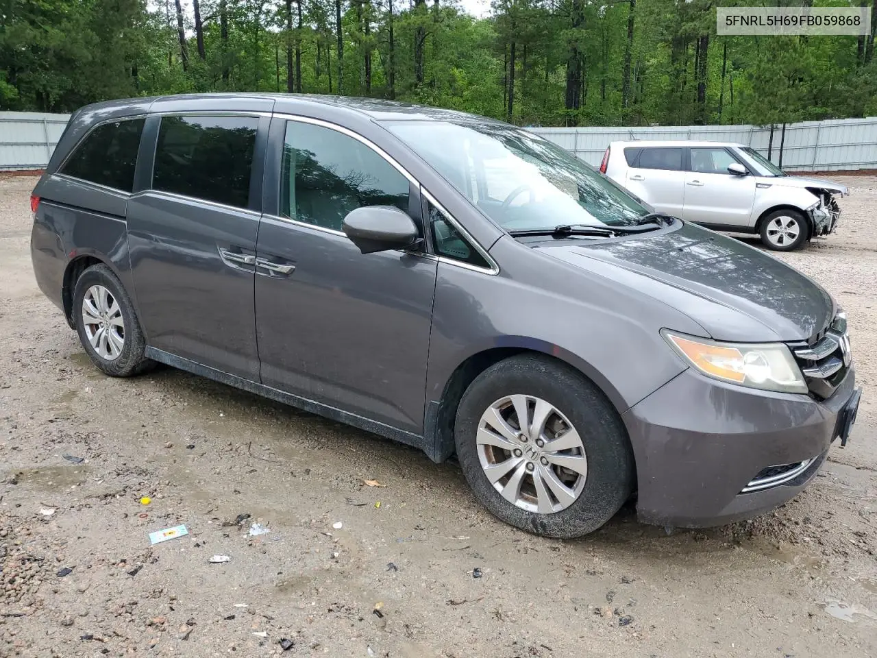 2015 Honda Odyssey Exl VIN: 5FNRL5H69FB059868 Lot: 56237765