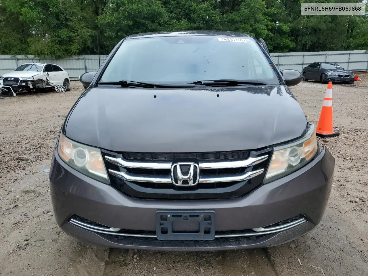 2015 Honda Odyssey Exl VIN: 5FNRL5H69FB059868 Lot: 56237765