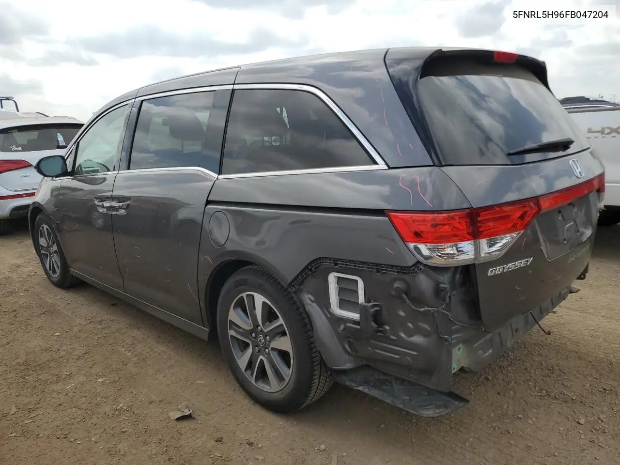 2015 Honda Odyssey Touring VIN: 5FNRL5H96FB047204 Lot: 56297985
