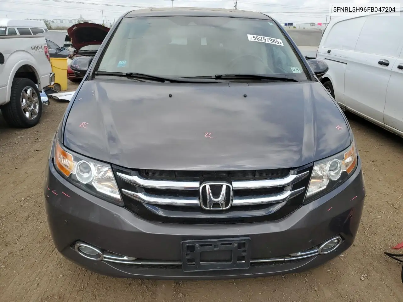 2015 Honda Odyssey Touring VIN: 5FNRL5H96FB047204 Lot: 56297985