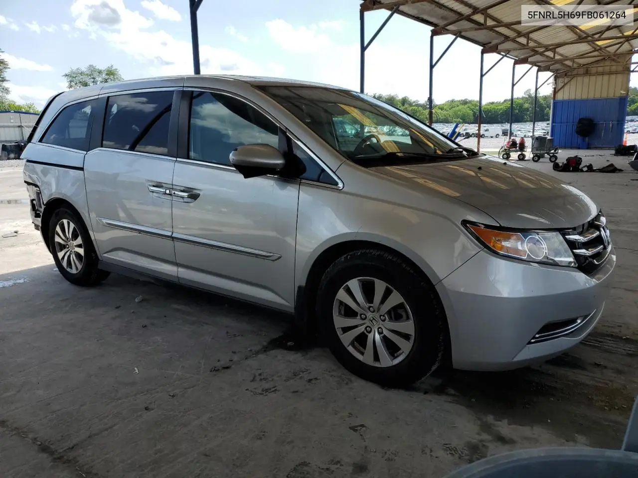 2015 Honda Odyssey Exl VIN: 5FNRL5H69FB061264 Lot: 56740255