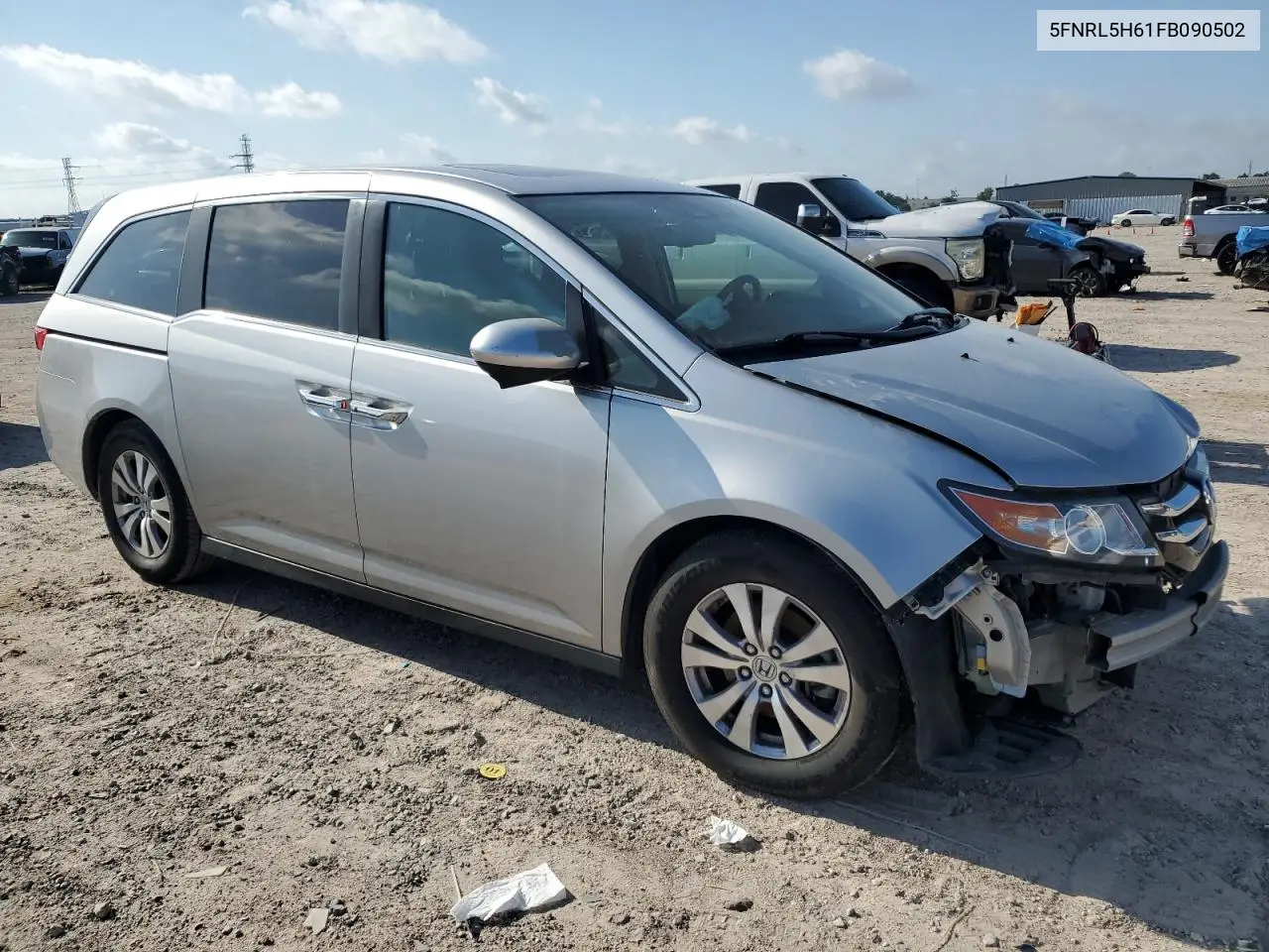 2015 Honda Odyssey Exl VIN: 5FNRL5H61FB090502 Lot: 56753715