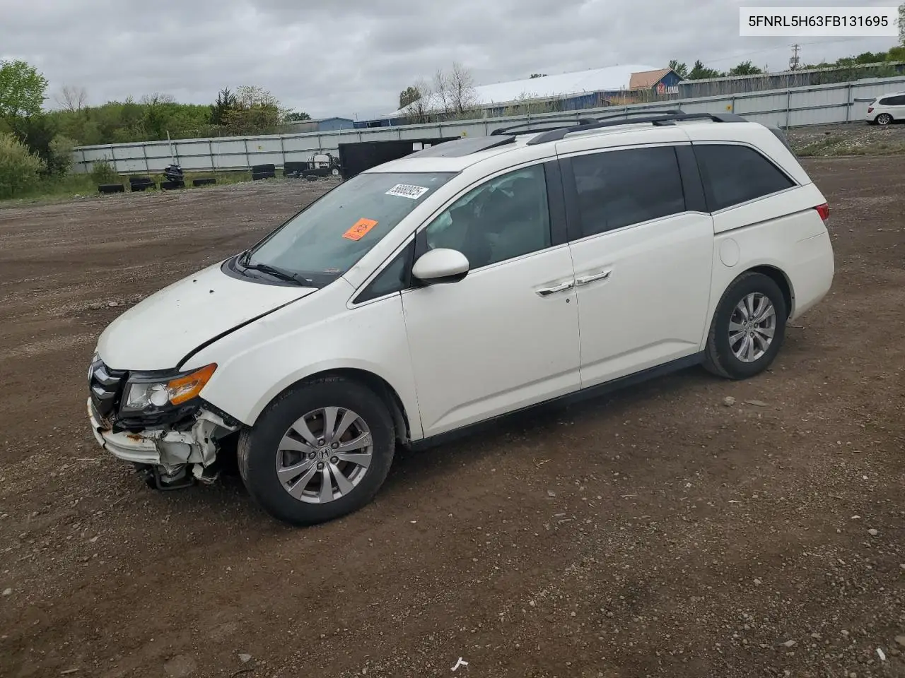 2015 Honda Odyssey Exl VIN: 5FNRL5H63FB131695 Lot: 56880925