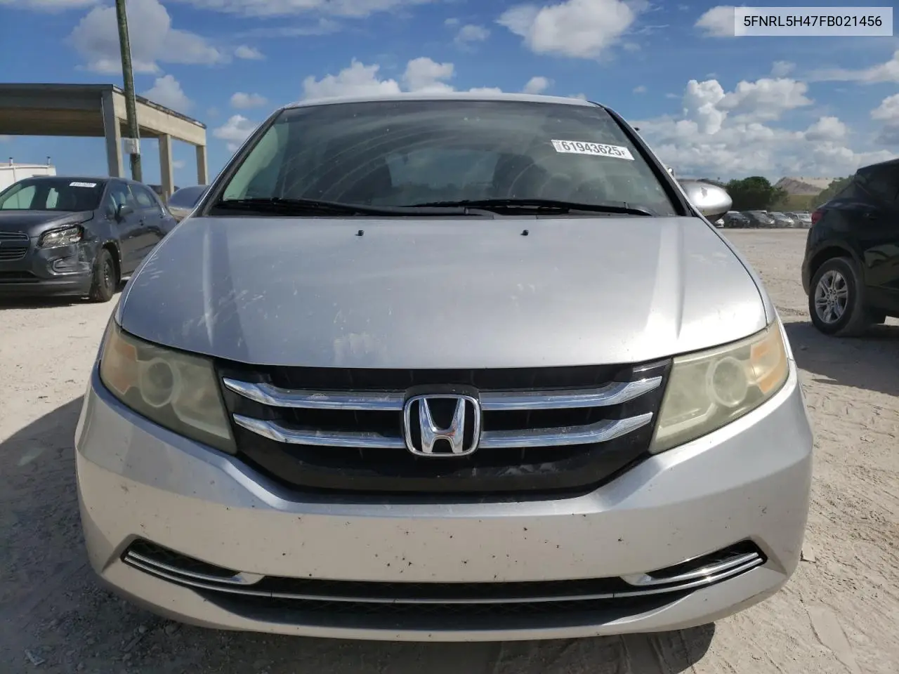 2015 Honda Odyssey Ex VIN: 5FNRL5H47FB021456 Lot: 61943625
