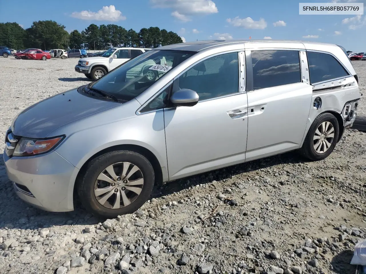 2015 Honda Odyssey Exl VIN: 5FNRL5H68FB057769 Lot: 62931815
