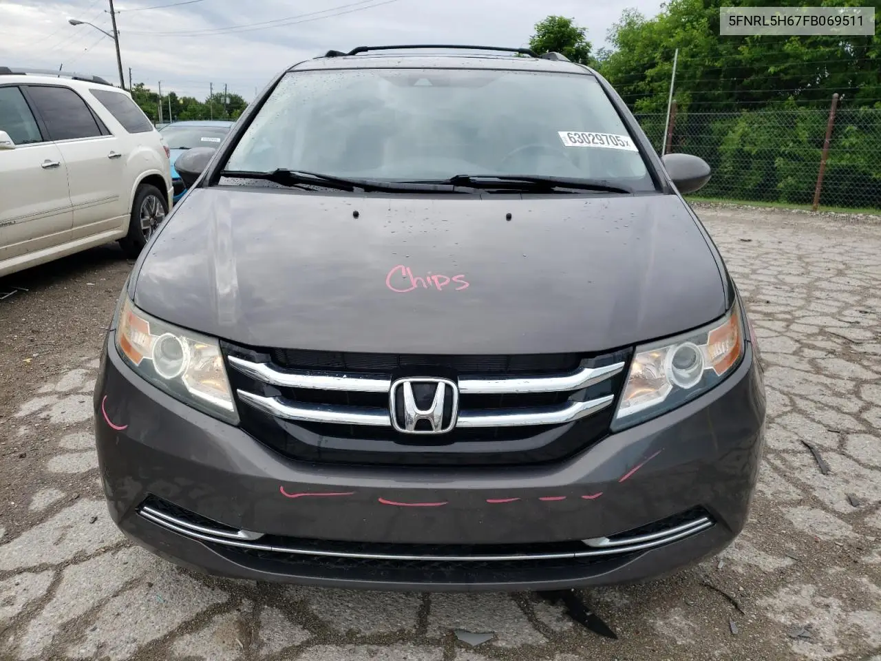 2015 Honda Odyssey Exl VIN: 5FNRL5H67FB069511 Lot: 63029705