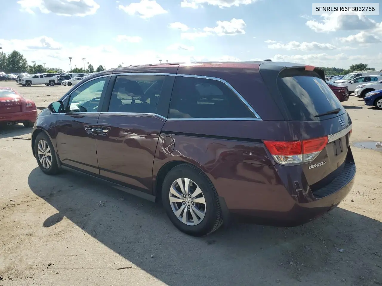 2015 Honda Odyssey Exl VIN: 5FNRL5H66FB032756 Lot: 63106825